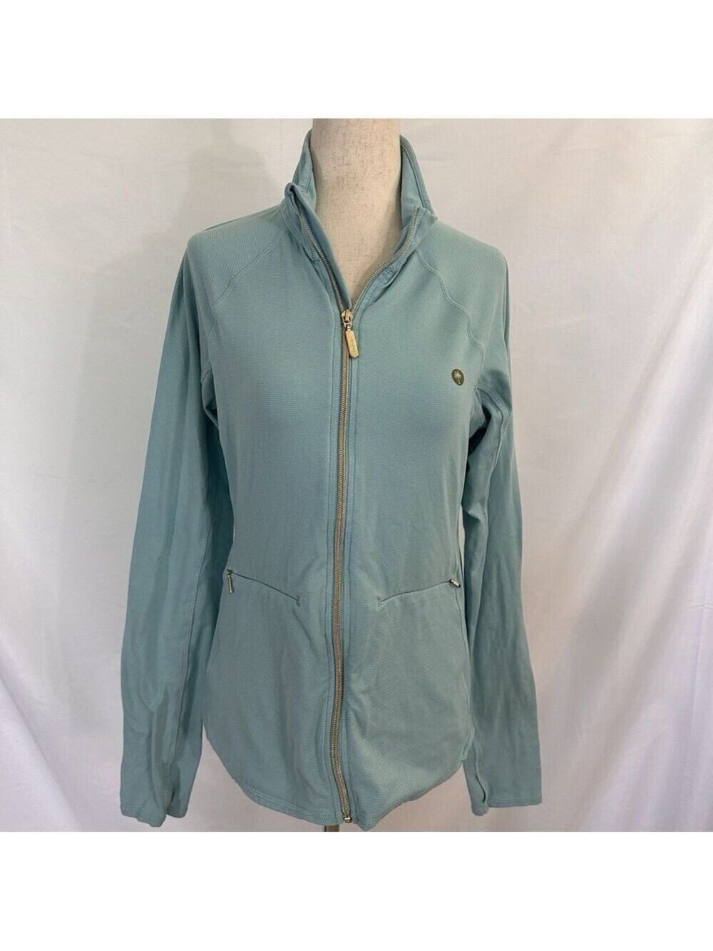 Lilly Pulitzer Seafoam Zip-Front Lightweight Jacket